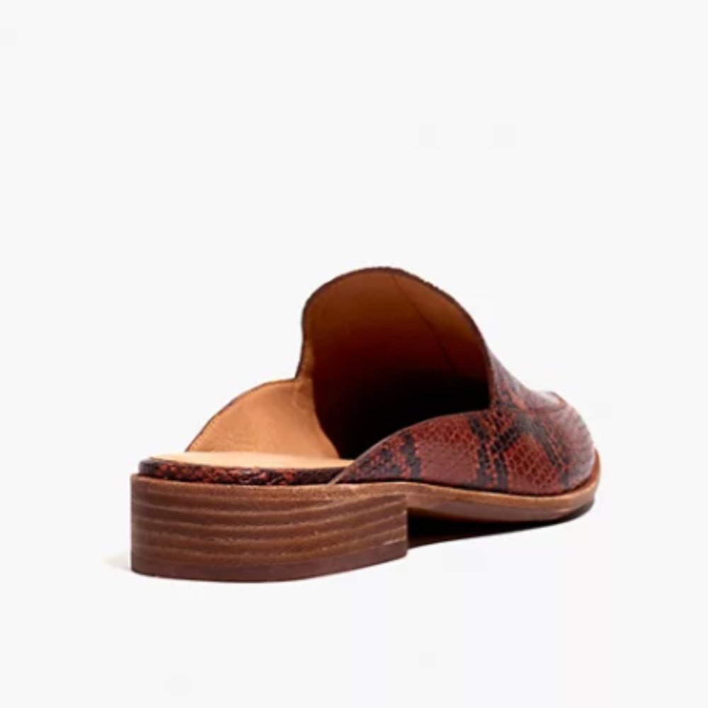 NWT Madewell Frances Loafer Mule in Snake Embossed Leather - Picture 3 of 3
